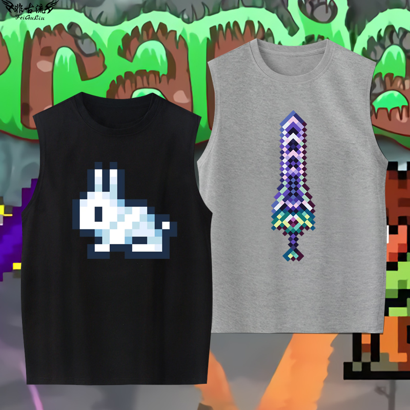 تي شيرت Terraria Mosaic Pixel  - مراجعة Summer Clothing Online وسعره