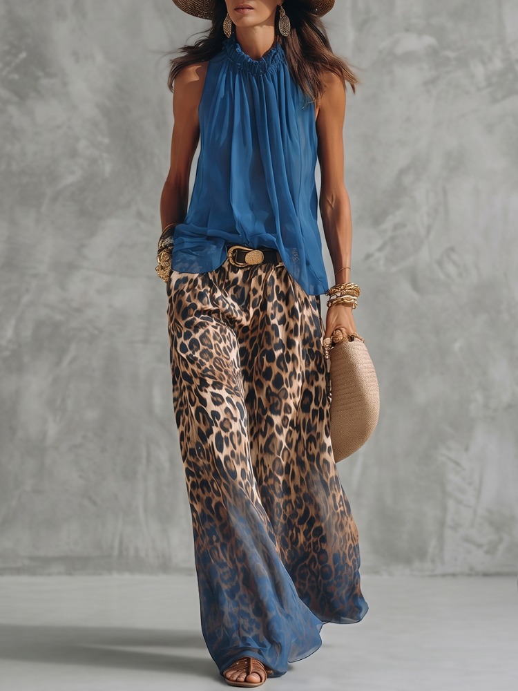 بنطلون نسائي واسع الساق من Yee - مراجعة Palazzo Pant Wide وسعره
