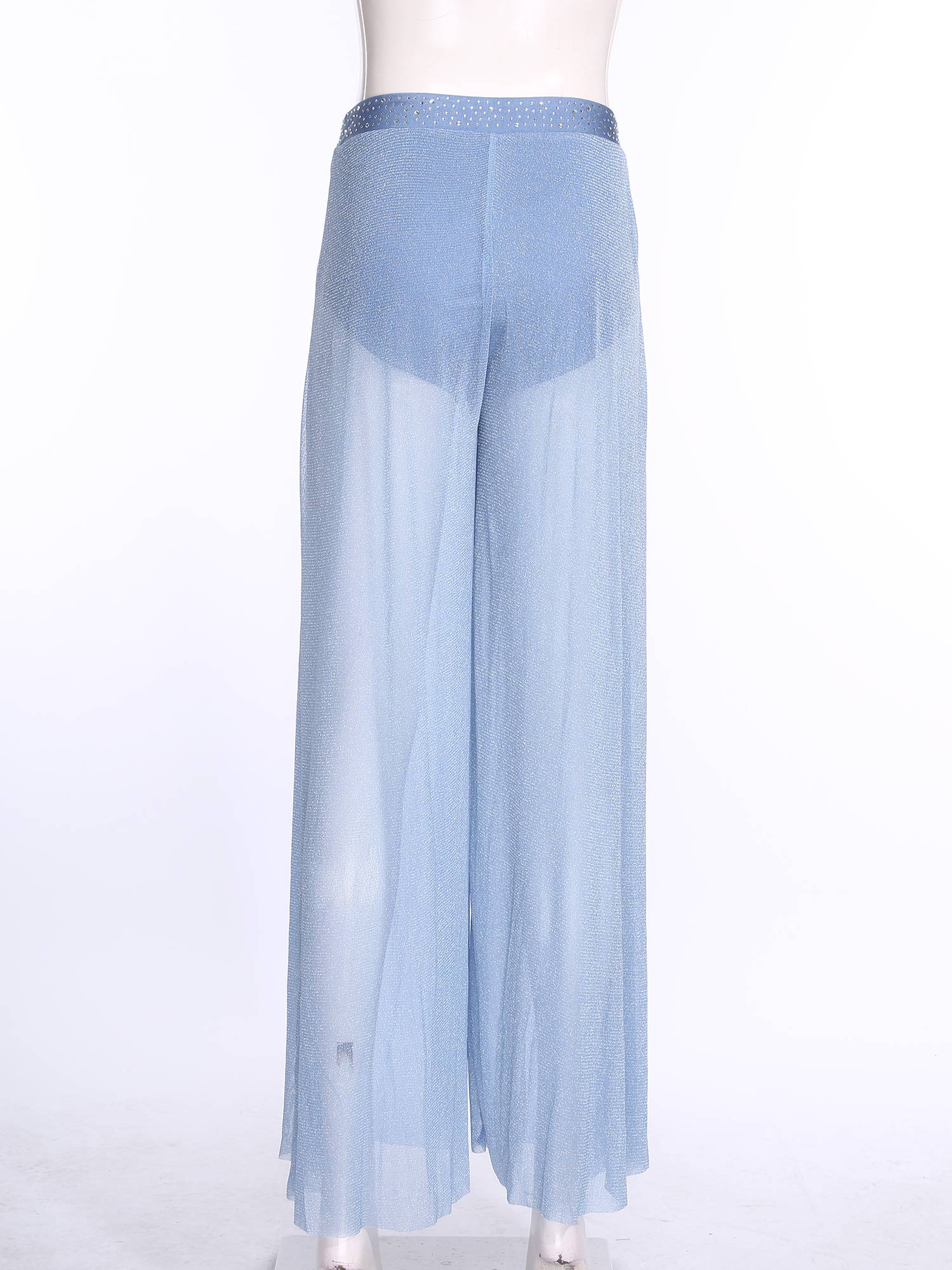 بنطلون واسع الساق من قماش شبكي - مراجعة Palazzo Pant Wide وسعره