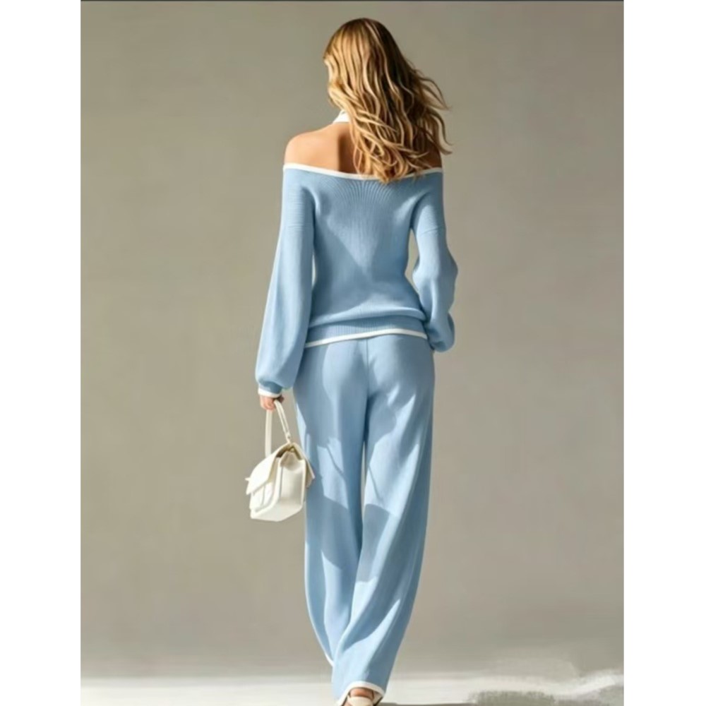 طقم نسائي مكون من قطعتين: تي ش - مراجعة Off Shoulder Blouse وسعره